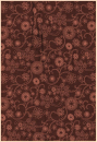 Westrade, Blumendruck, braun-beige, 274 cm breit